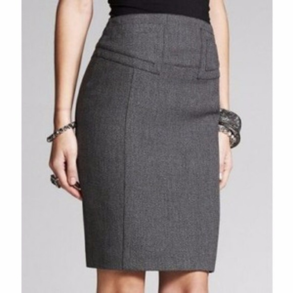 Express Gray Pencil Skirt Size 14